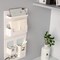 Bedside Shelf - Stick On Wall Mounted Bed Room,Dorm,Office Adhesive Floating Accessories Caddy Organizer/Holder for Phone,Glasses,Remote Control,Keys,Pens - Plastic Material- White